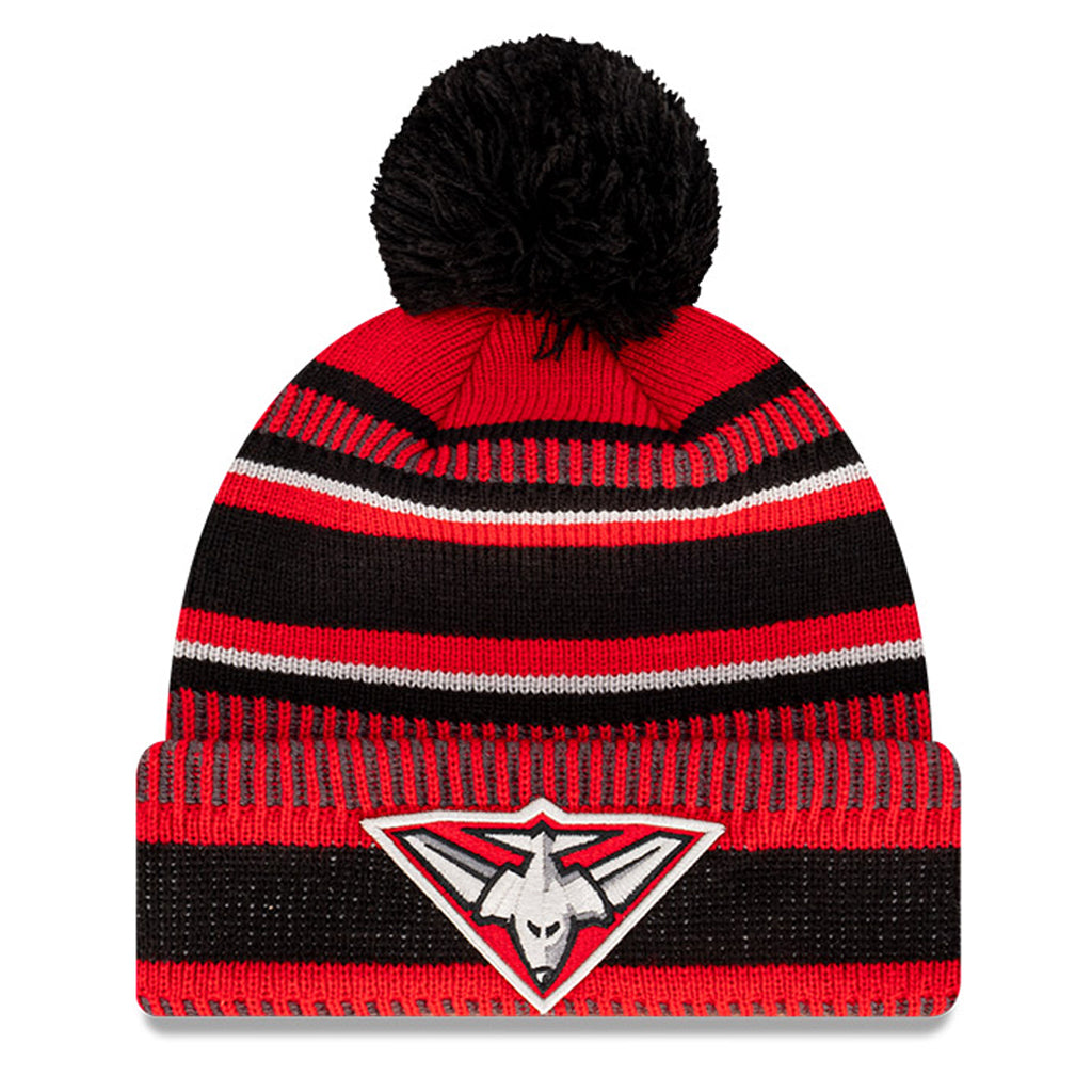 Essendon Bombers Beanie 2022 AFL Established Date Pom Knit New Era